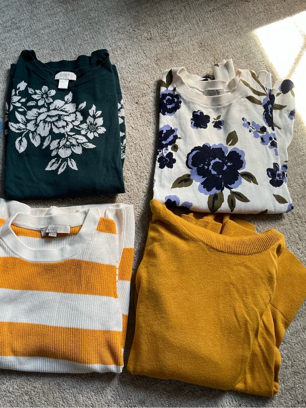 Bundle of 4 LOFT Sweaters | All size S